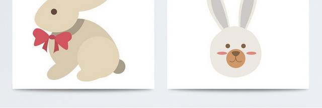 矢量兔子素材
