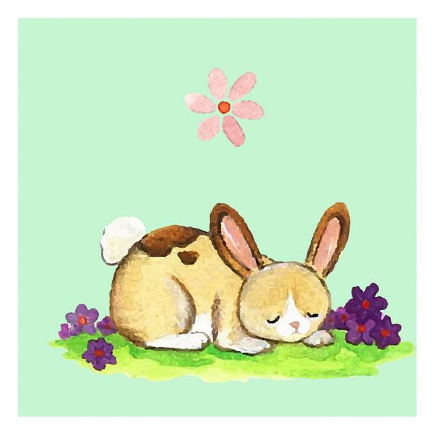 插画兔子