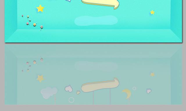 小清新卡通促销banner