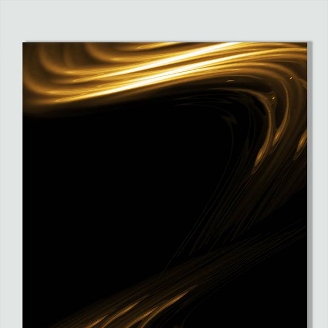金色曲线抽象背景