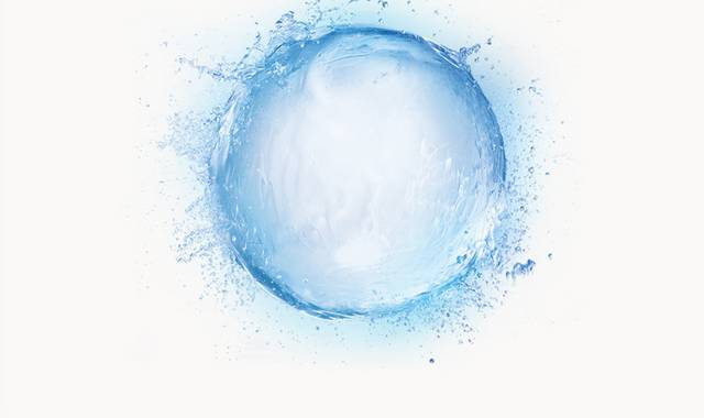 蓝色水球圆形水泡