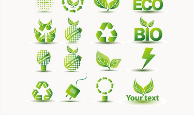 绿色环保图标logo