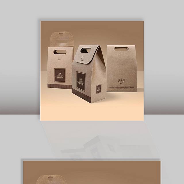 牛皮纸袋子样机