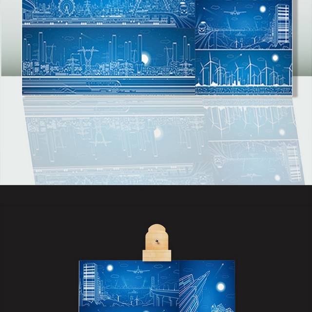 线条建筑设计矢量