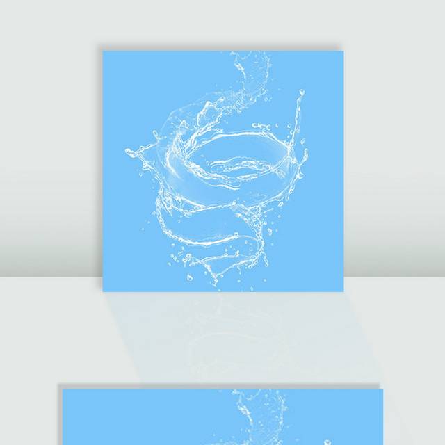 蓝底水纹素材