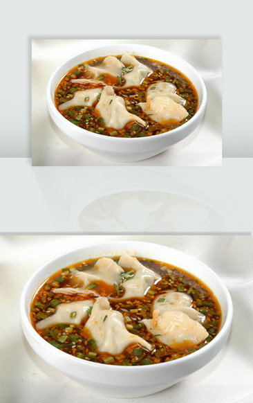 酸汤水饺图片