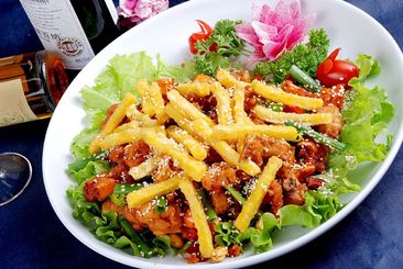 薯条鸡块图片
