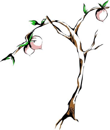小桃树图片卡通可爱图片