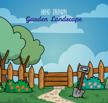 花园卡通 高清花园卡通图片 素材 模板 免费花园卡通图库下载 图品汇