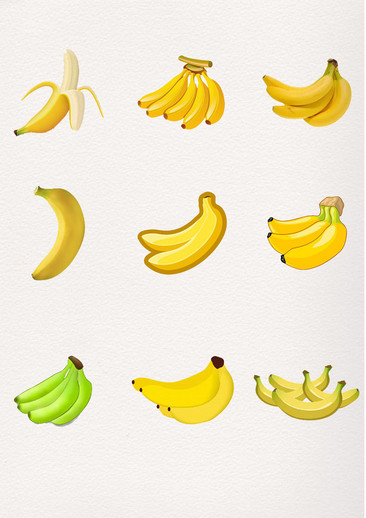 五根香蕉卡通图片图片
