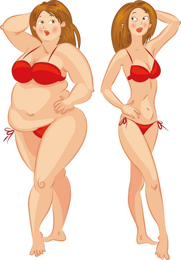 减肥前后图片对比漫画图片