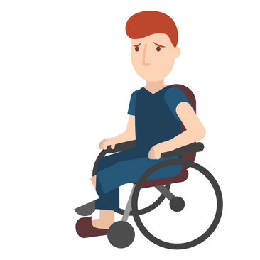 坐轮椅的动漫男人物图片