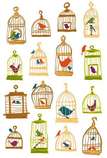 鹦鹉笼子图片卡通图片