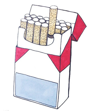 烟的简单画法图片