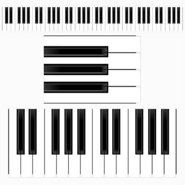 钢琴黑键 示意图图片