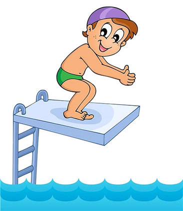 跳水运动员动漫图片