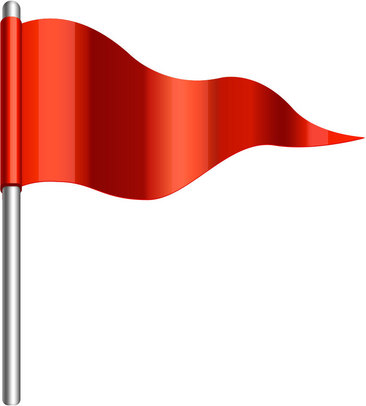 红色三角形小旗子素材