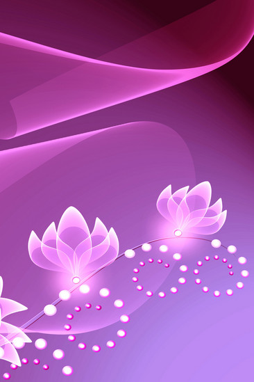 花朵装饰画2图片/素材/模板,免费紫色梦幻花朵装饰画2图库下载