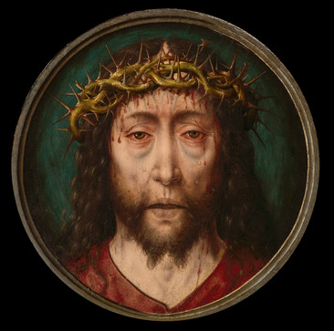 荆棘冠冕油画素材基督与荆棘冠冕油画素材基督的头上满是荆棘油画素材