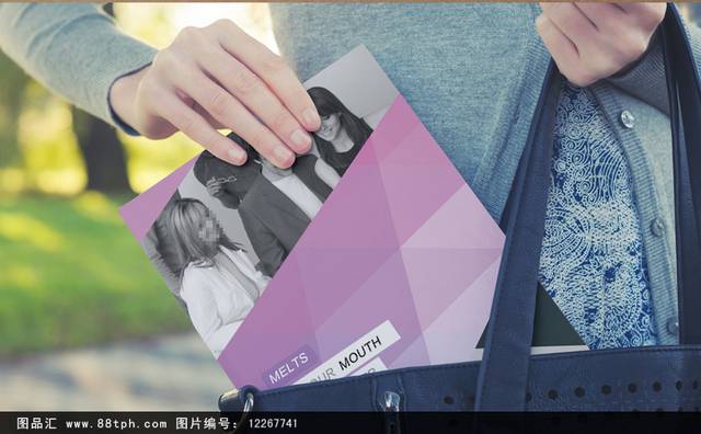 紫色简洁大气公司画册封面