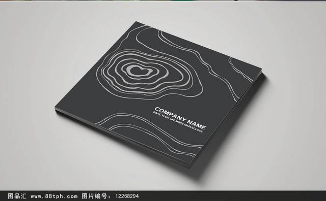 黑色高端中国风画册封面