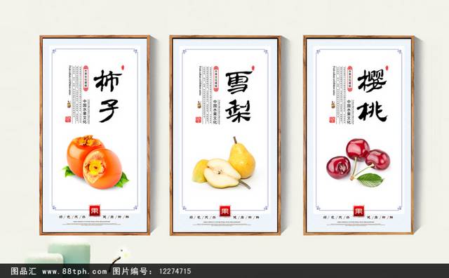 水果文化宣传展板设计