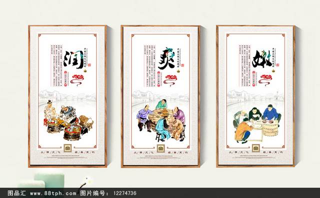 餐饮人物火锅文化展板海报设计