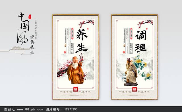传统中医文化宣传展板设计模板