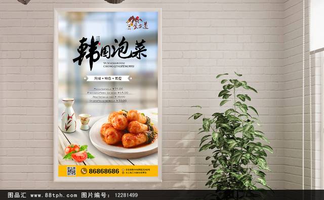 美味韩国泡菜海报