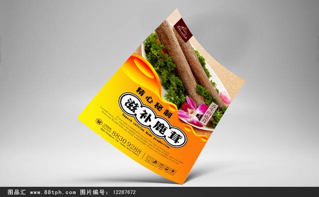 鹿茸保健品海报设计