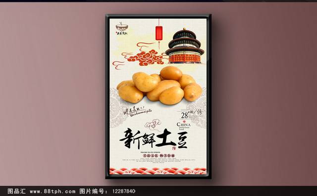 高档土豆宣传海报设计