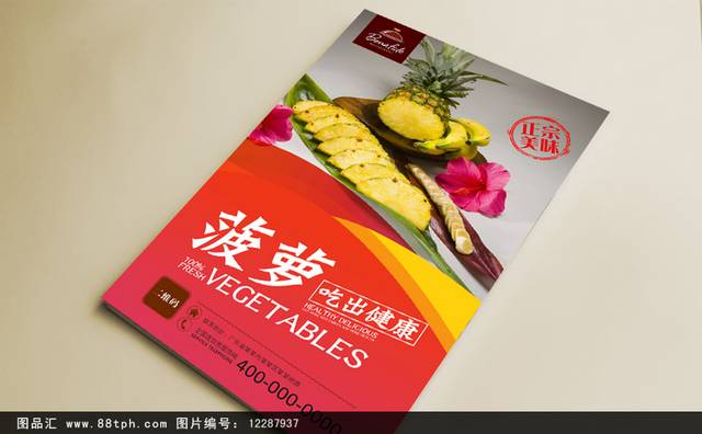 菠萝宣传海报设计