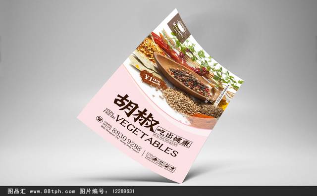 高清胡椒宣传海报设计psd