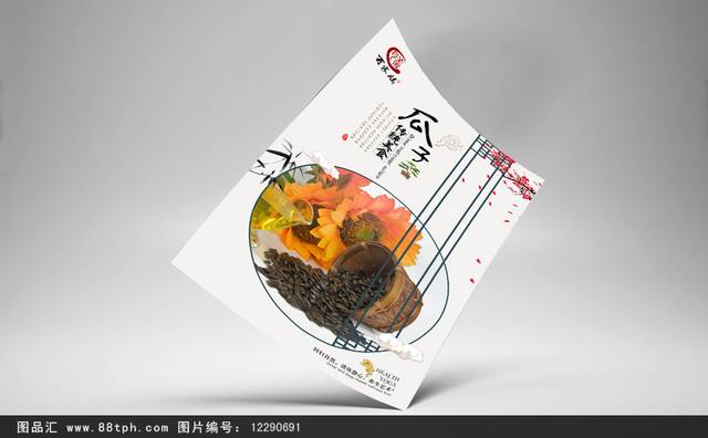 原创瓜子零食宣传海报设计