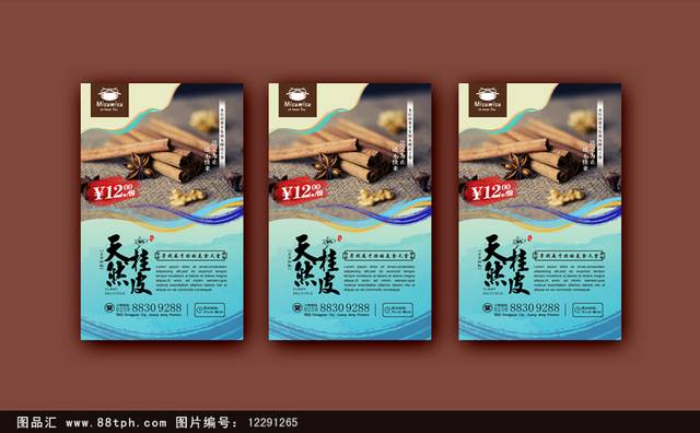 高档桂皮宣传海报设计文件