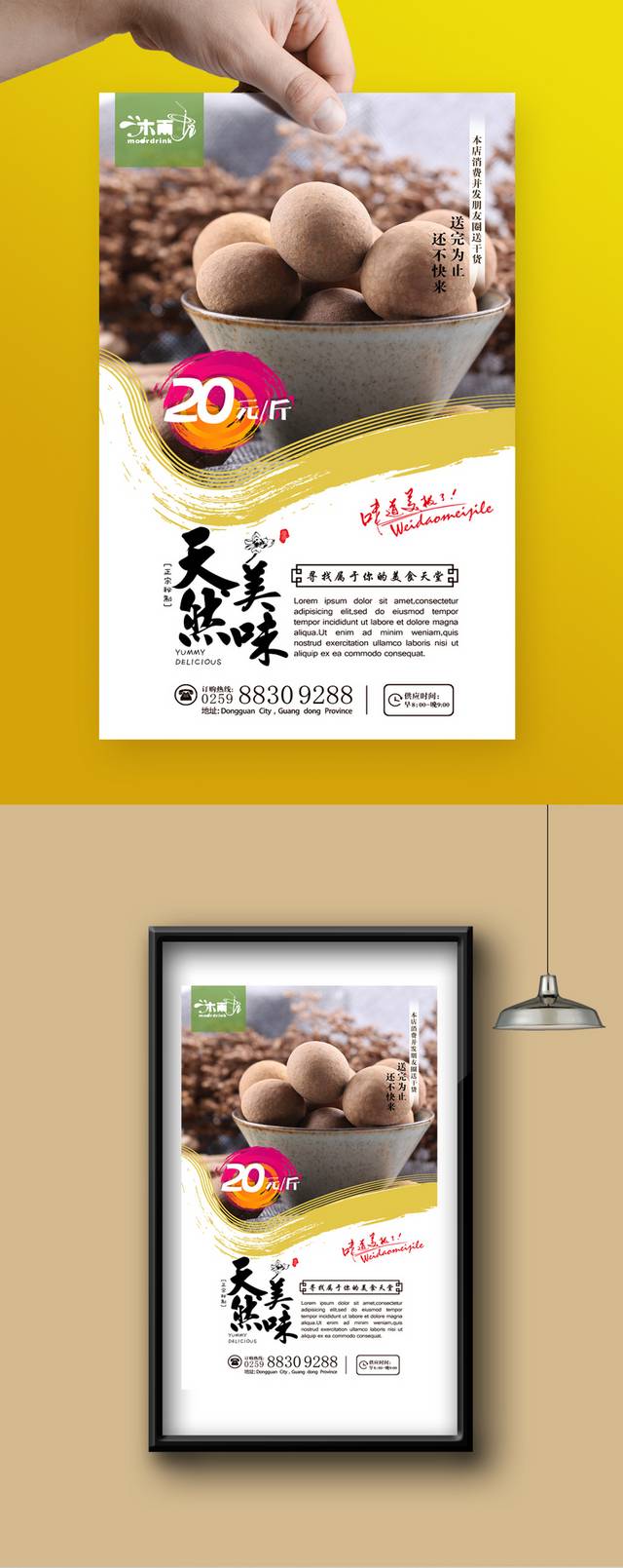 高档经典桂圆宣传海报设计