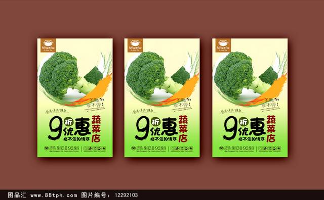 高档花菜宣传海报设计