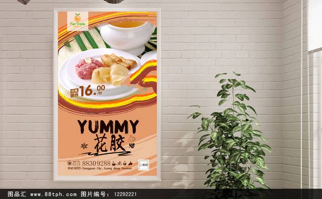 高档花胶海报设计
