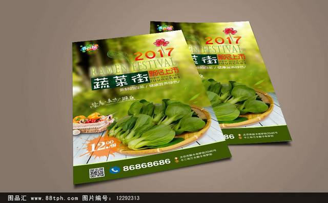 清新青菜宣传海报设计