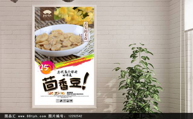 高清茴香豆宣传海报设计