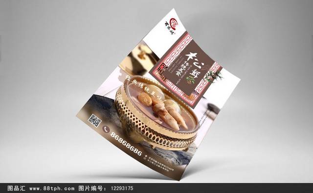 中国风松茸宣传海报设计
