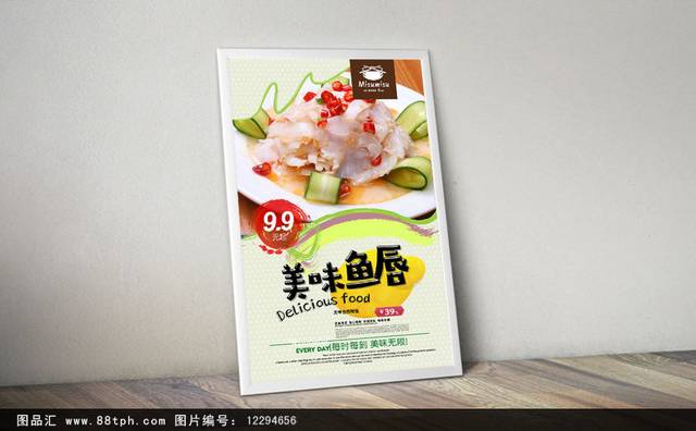 鱼唇通用海报设计