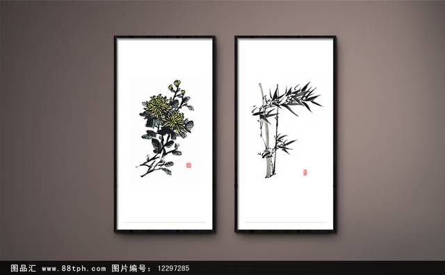 原创手绘植物装饰画设计