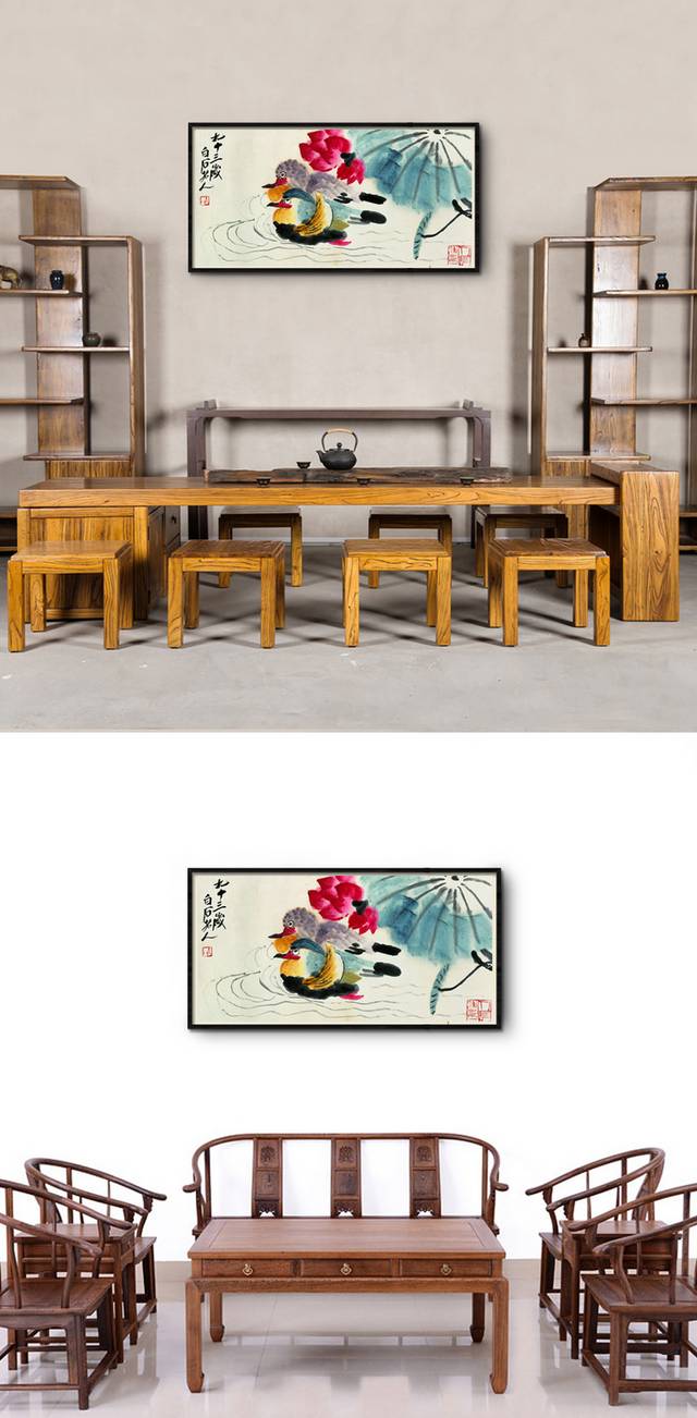 花鸟无框画下载