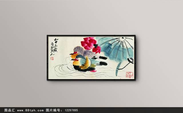 花鸟无框画下载