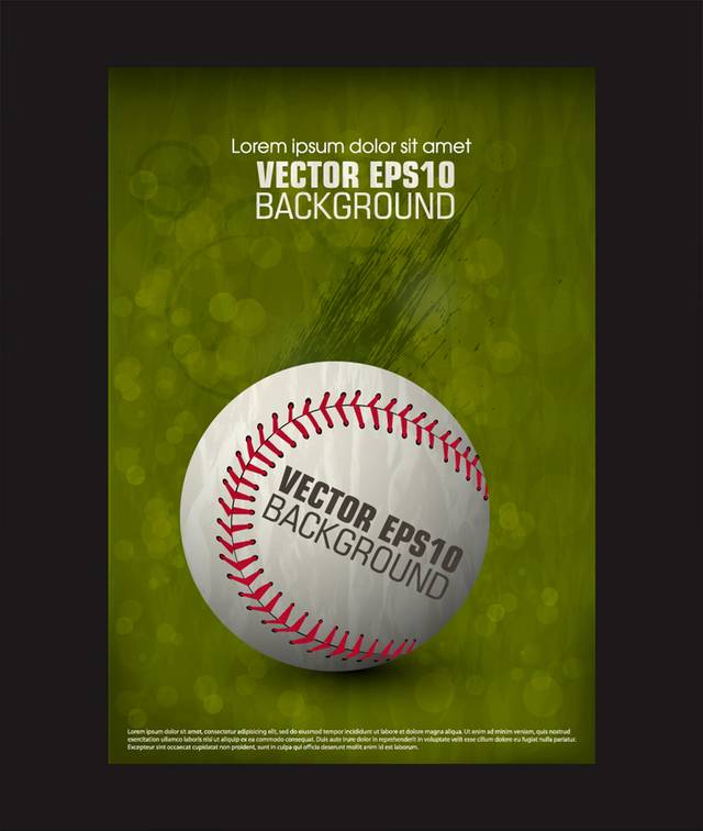 写实棒球海报设计