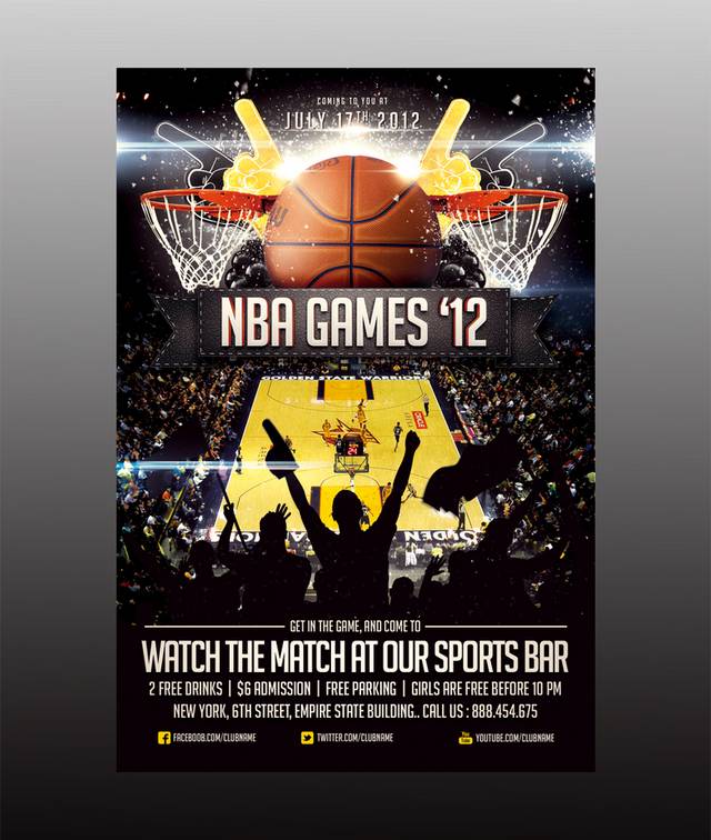 nba篮球海报图片