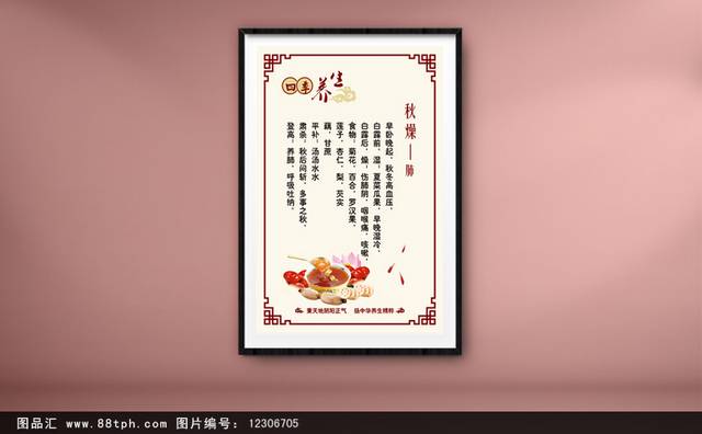 中国风养生文化展板设计