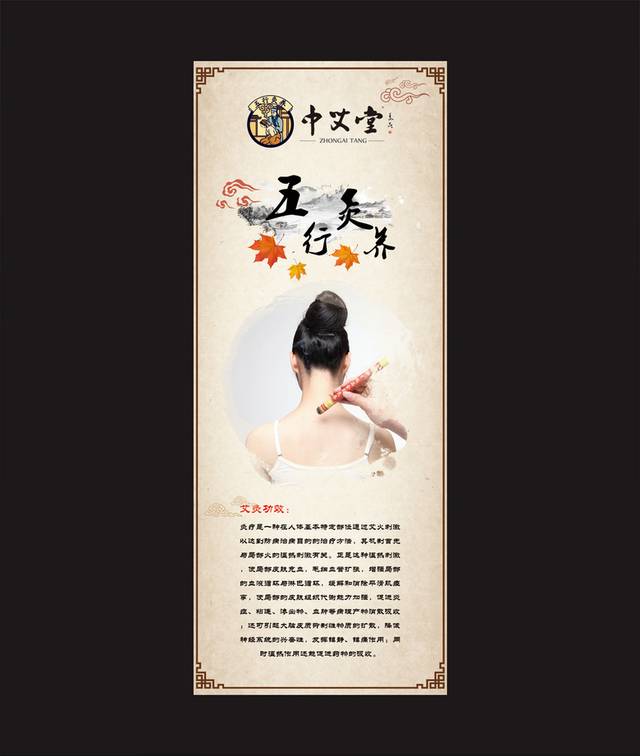 清新古典养生海报