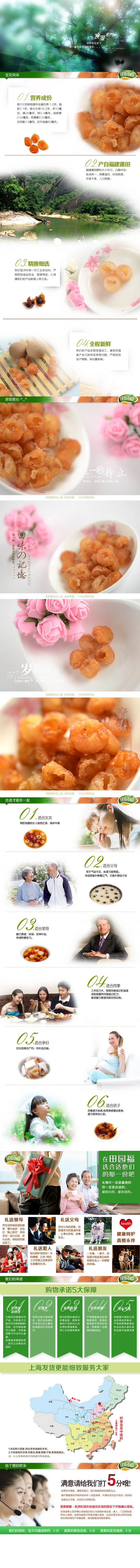 淘宝桂圆干详情页细节描述图PSD素材模板